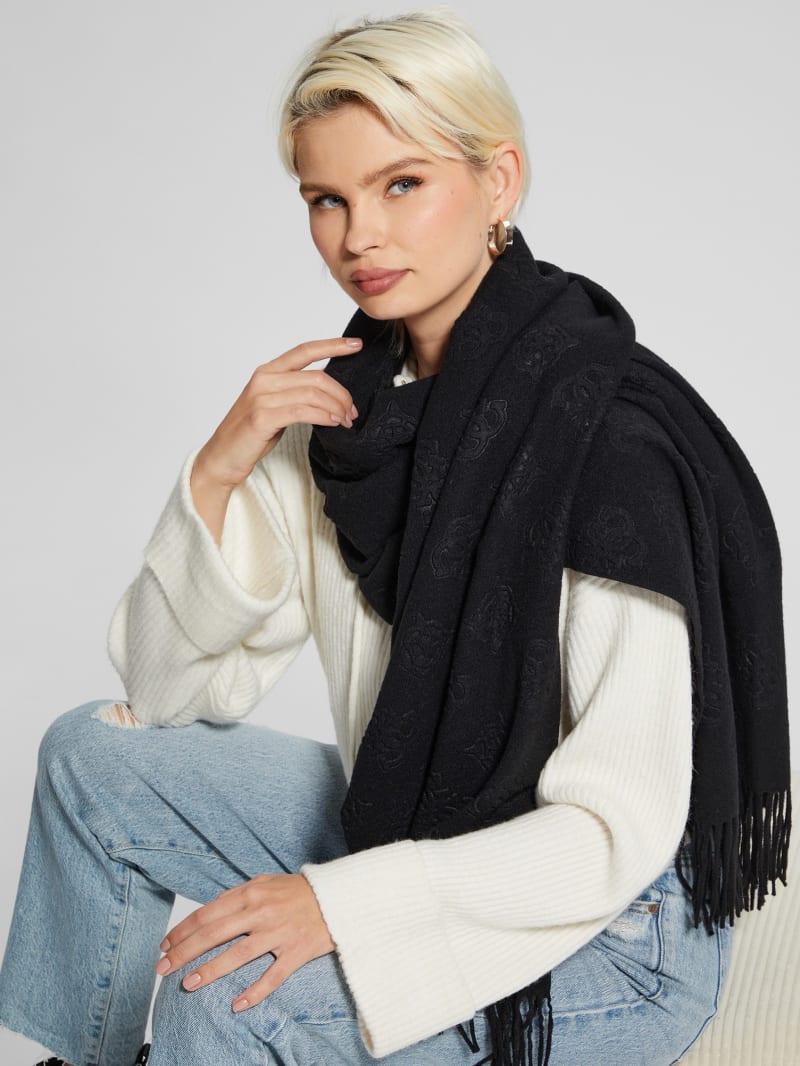Women's soft ombre shawl, branded by Calvin Klein - مون اوتليت
