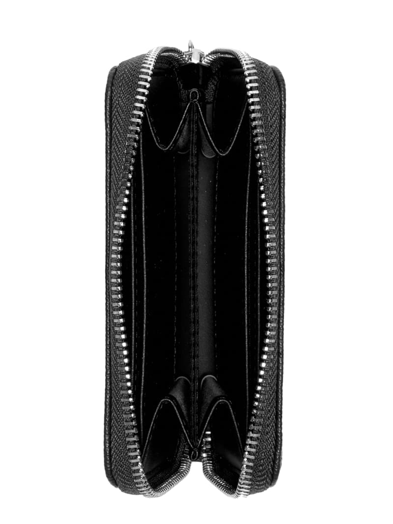 Saffron Logo Zip Wallet | GUESS Factory