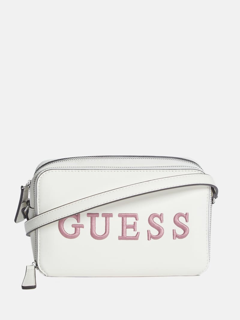 Guess white crossbody bag 2025
