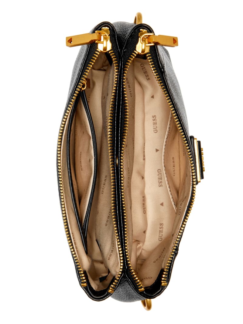 Laryn Pebbled Dual Zip Crossbody GUESS
