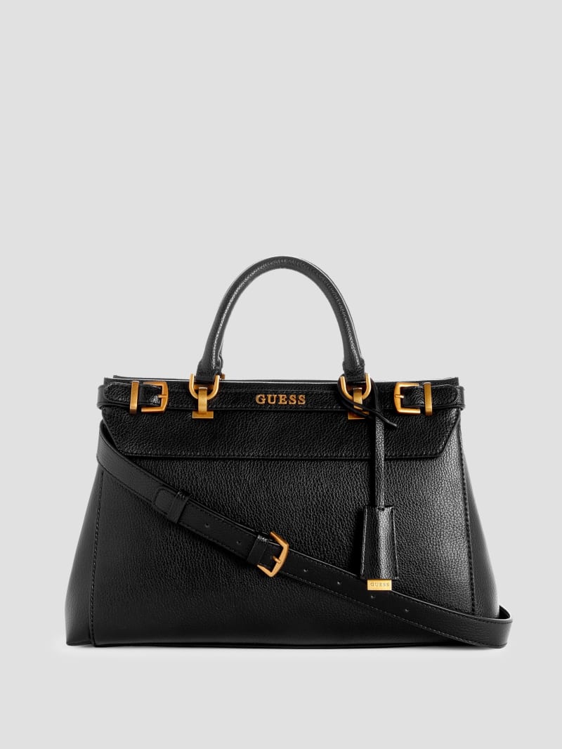 Guess KATEY LUXURY SATCHEL - Handbag - black 