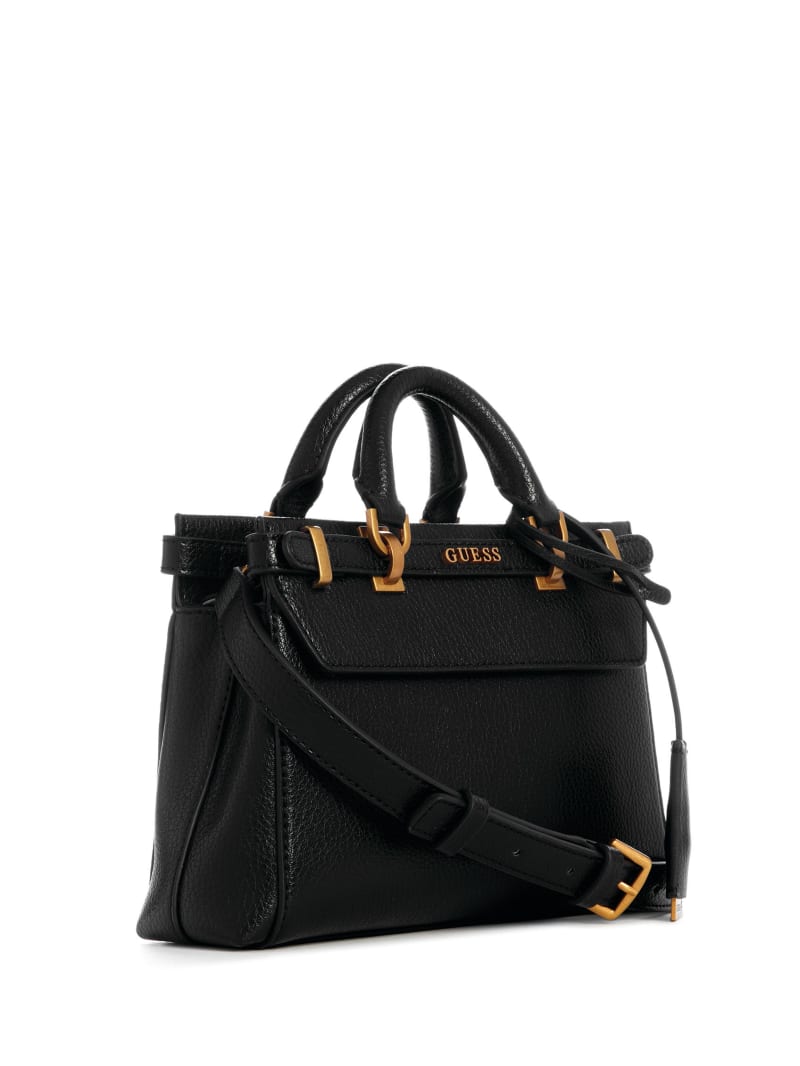guess katey luxury satchel black