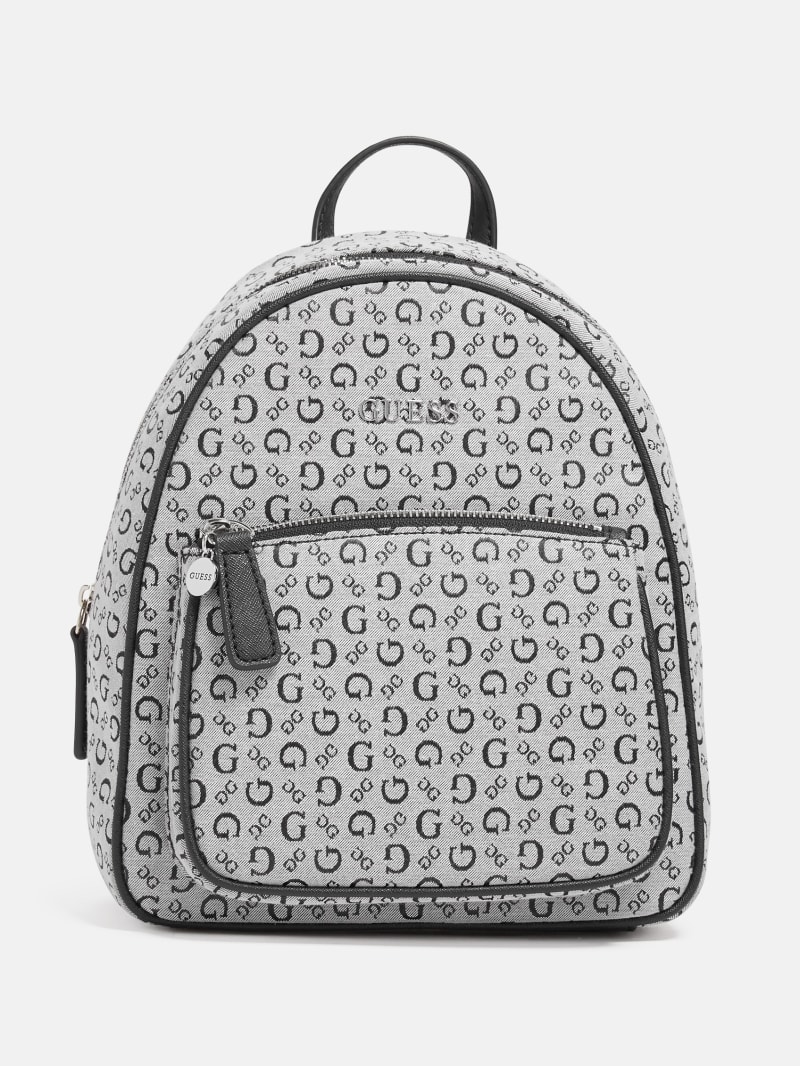 Draven Jacquard Signature Backpack GUESS Factory Ca
