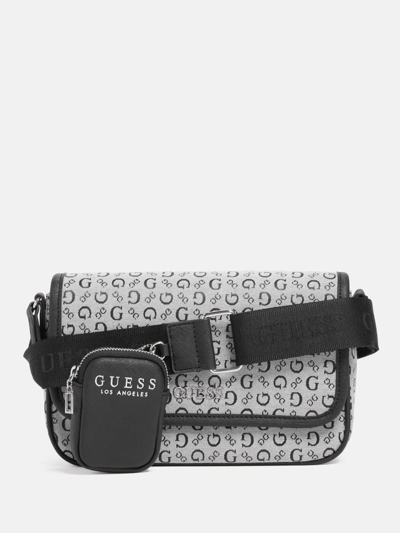 Draven Jacquard Mini Crossbody | GUESS Factory Ca