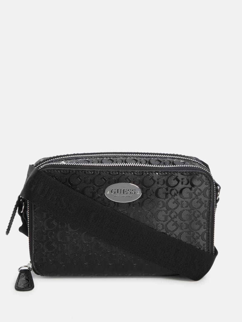Haddington Mini Double-Zip Crossbody | GUESS Factory Ca