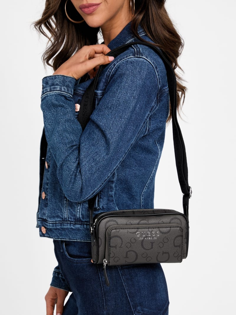 Saffron Mini Top Zip Crossbody | GUESS Factory