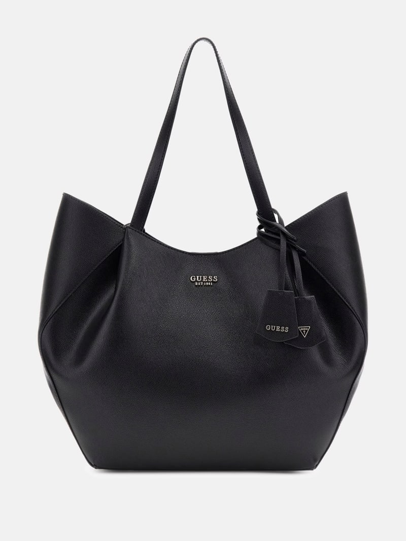 ゲス トートバッグ レディース ブランド GUESS AMORETTE 2 In 1 Tote BG789824 BLACK バッグ 軽量 手提げ 高級 おしゃれ プレゼント 女性 実用的 かわいい GUESS® Amorette 2-in-1 Tote