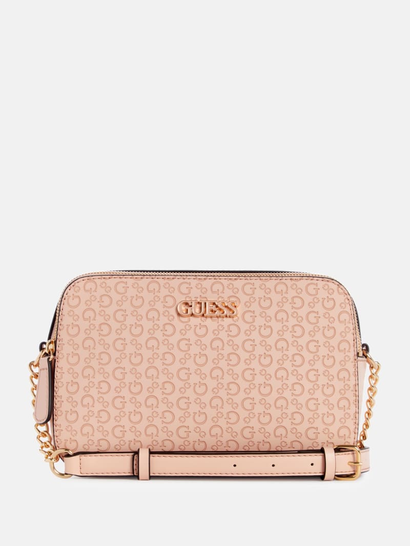 Zakaria Debossed Logo Double-Zip Crossbody