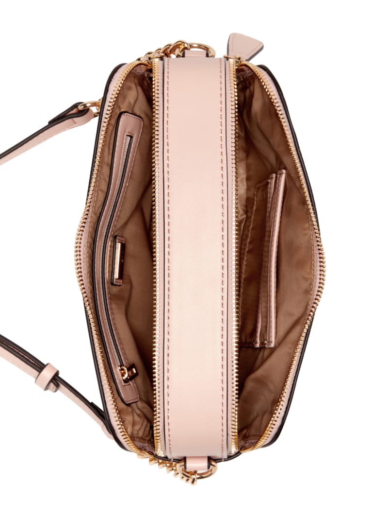Zakaria Debossed Logo Double-Zip Crossbody