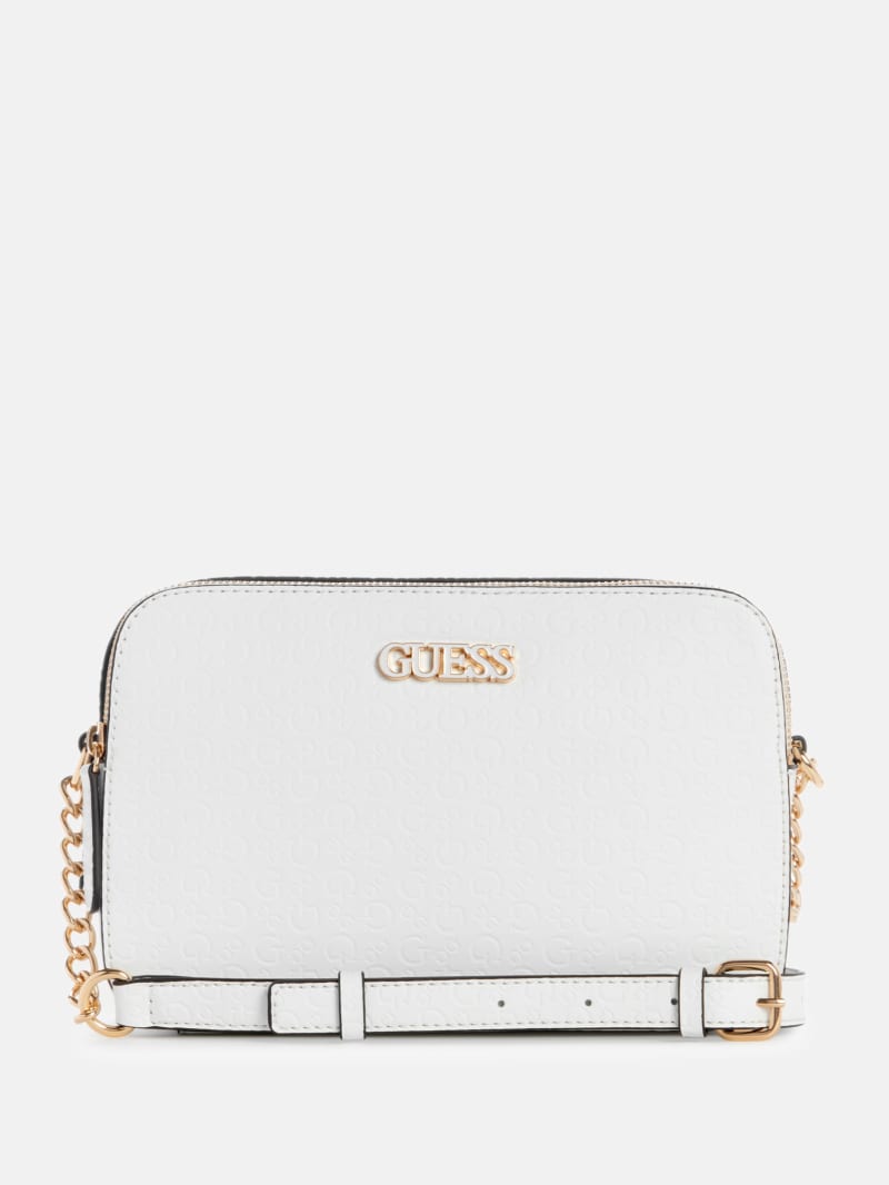 Zakaria Debossed Logo Double-Zip Crossbody