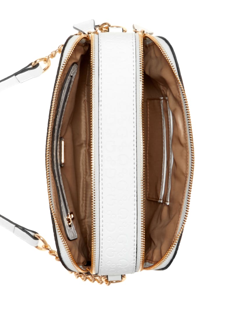Zakaria Debossed Logo Double-Zip Crossbody