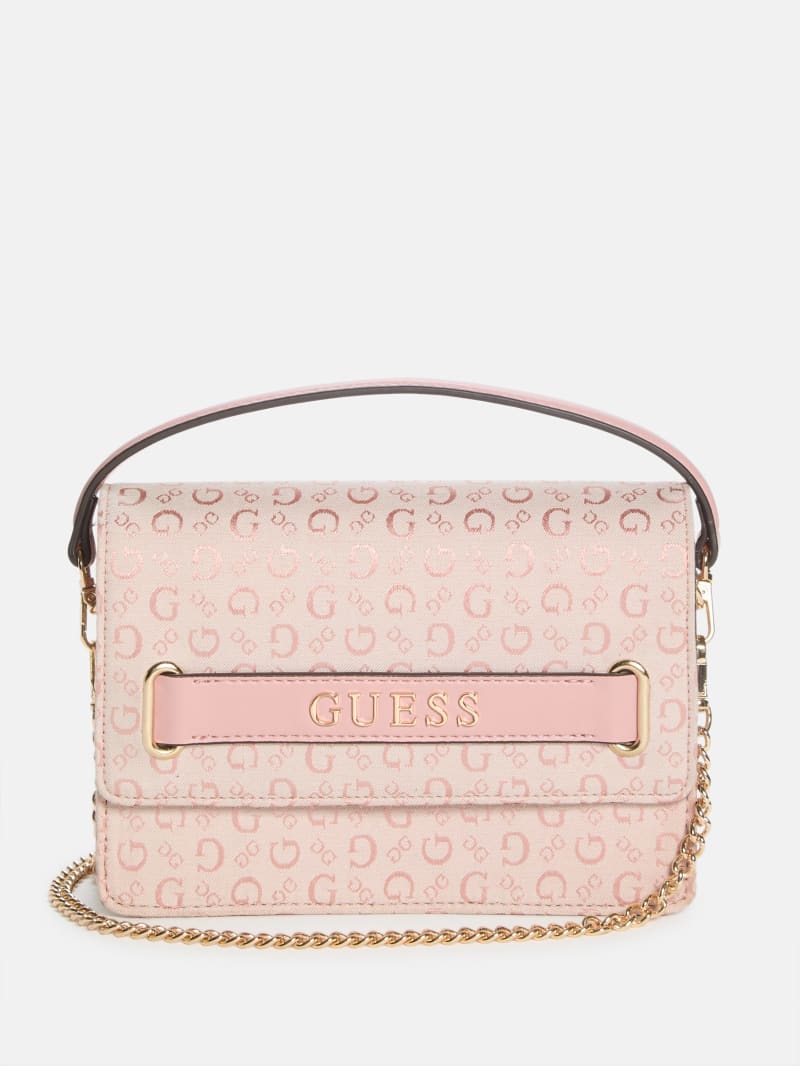 Deerfield Jacquard Logo Mini Crossbody | GUESS Factory