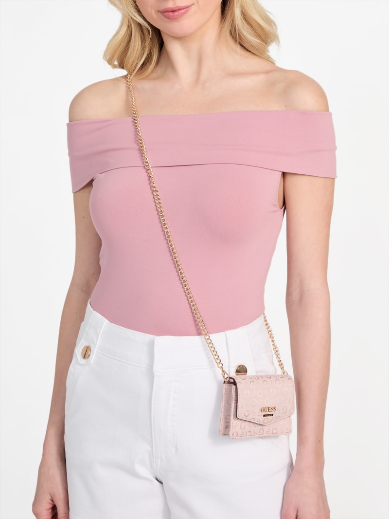Deerfield Jacquard Logo Micro Crossbody | GUESS Factory