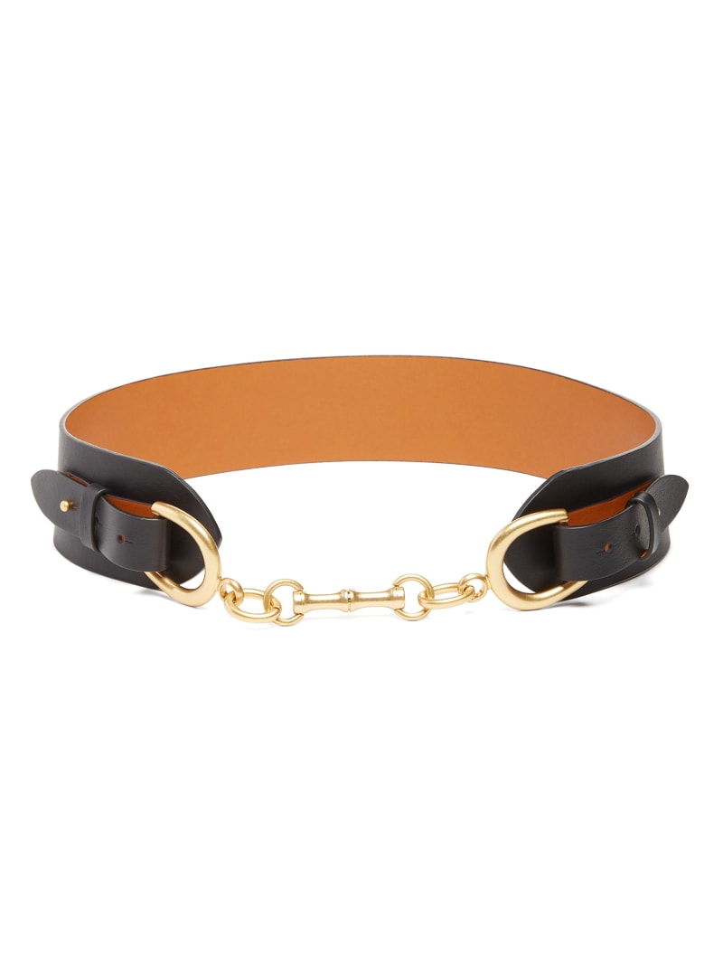 Bamboo Clasp Leather Belt