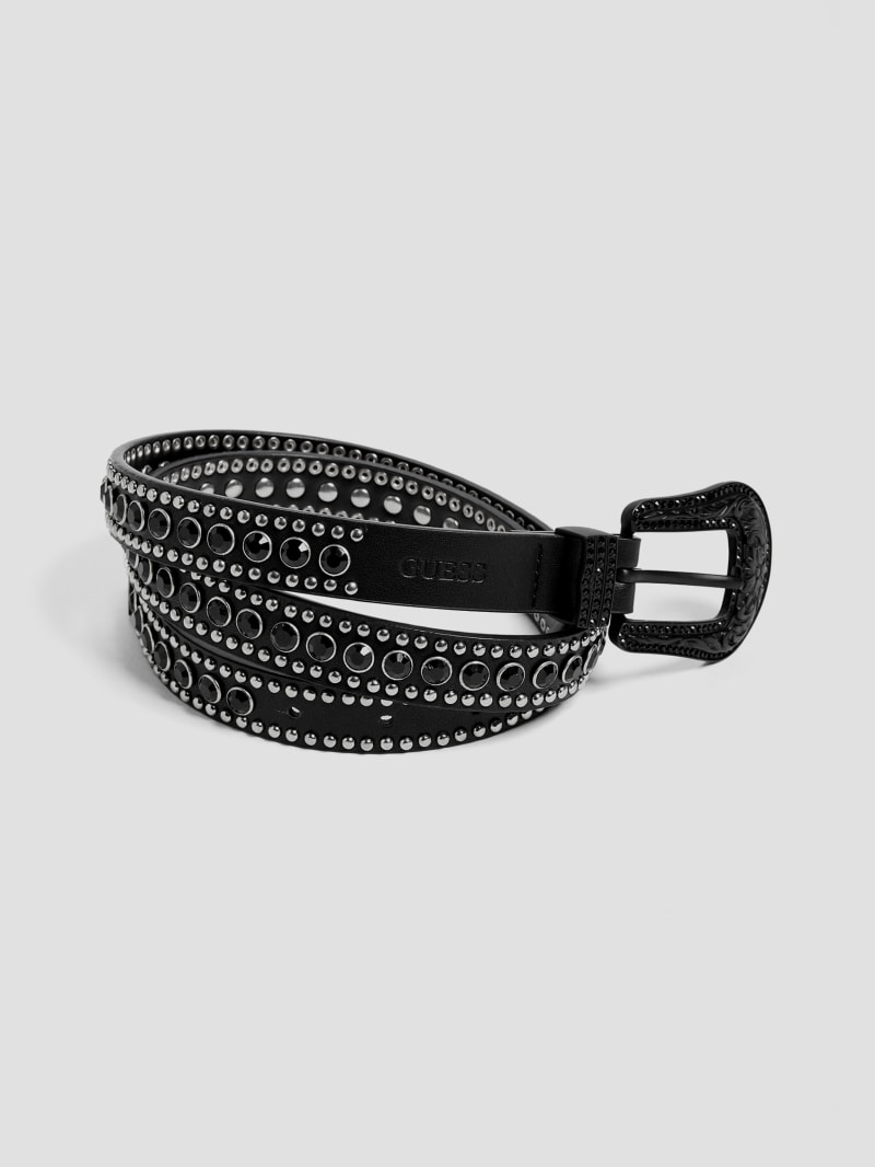 Dakota Rhinestone Skinny Belt | GUESS