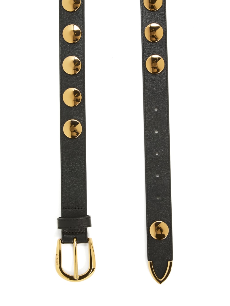 Genuine Leather Logo Belt