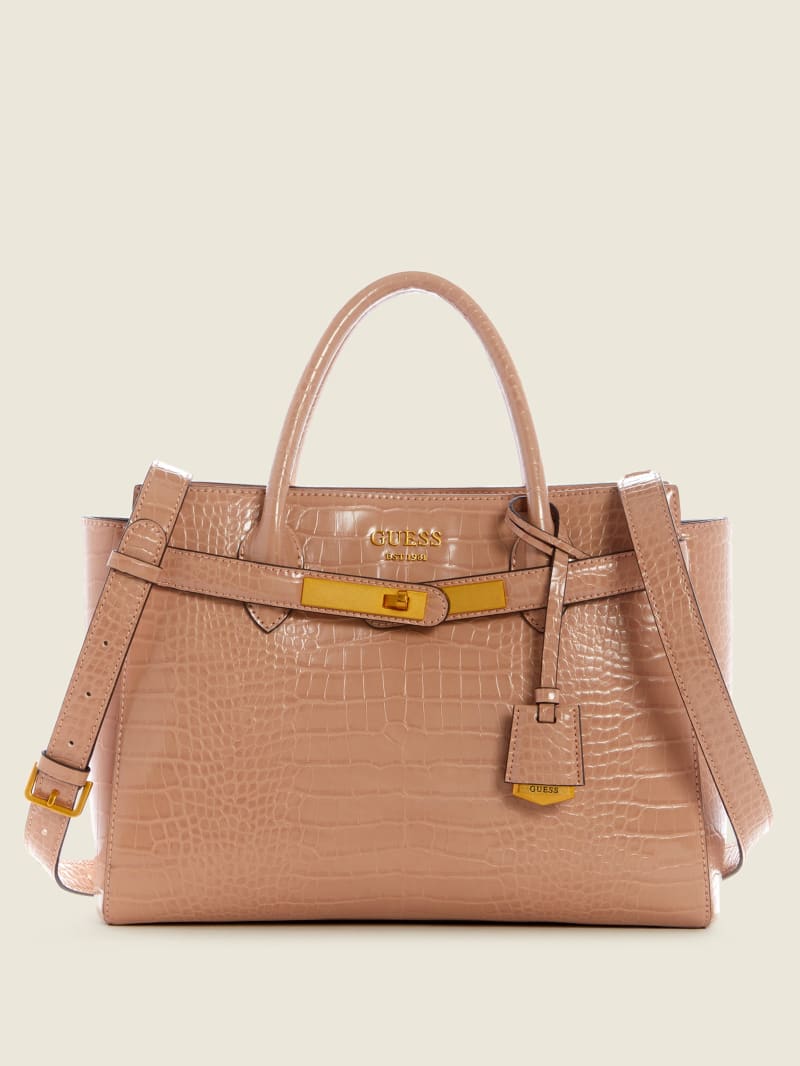 Guess SOCIETY SATCHEL - Handbag - brown 