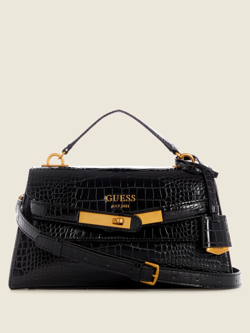 Enisa Top-Handle Flap Bag