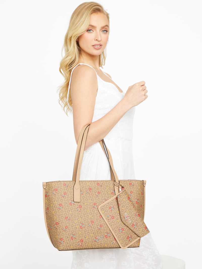 Vikky tote large shopper bag Gray Guess Woman