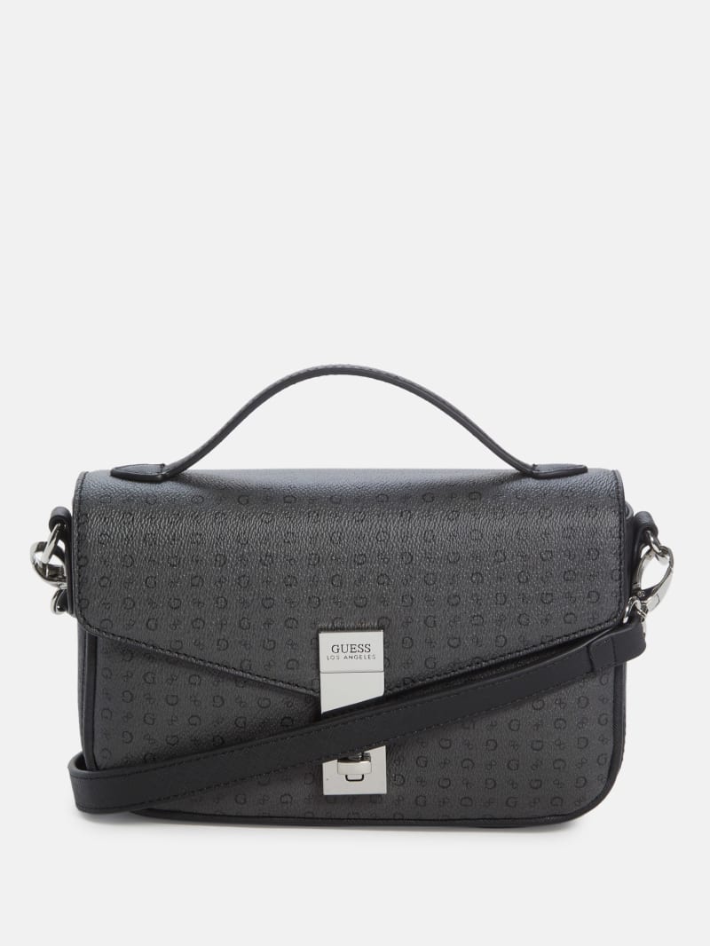Elaina Micro Print Crossbody GUESS Factory Ca
