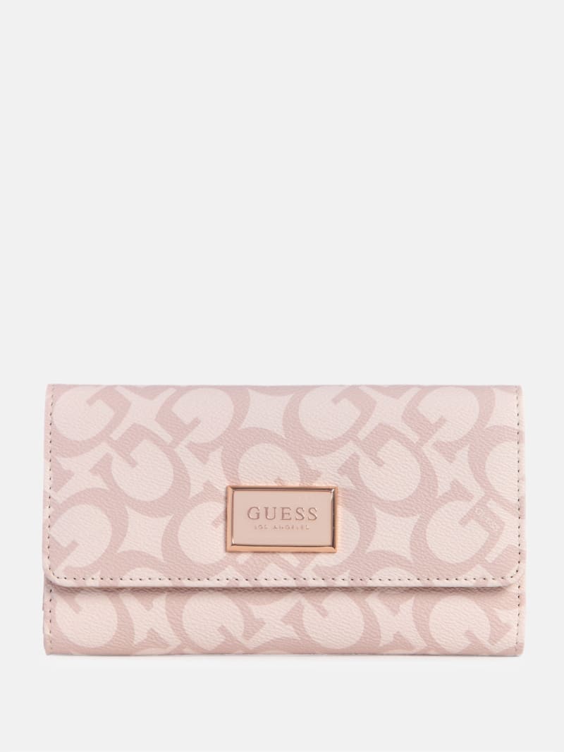 Portefeuille à pochette mince à logo Abree