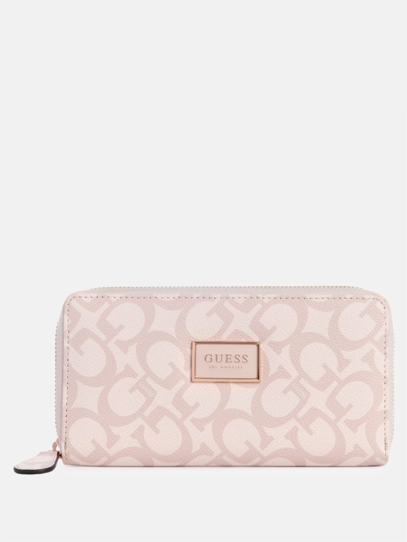 Pink guess wallet sale