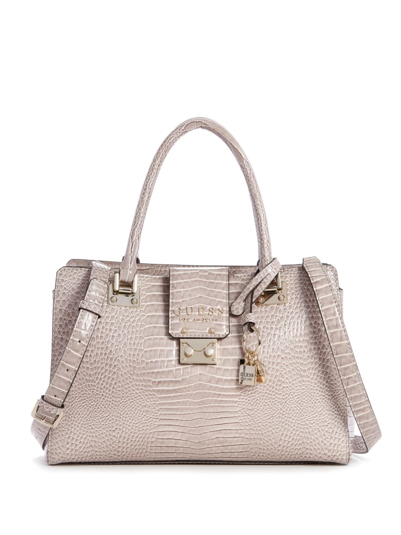 grey guess purse