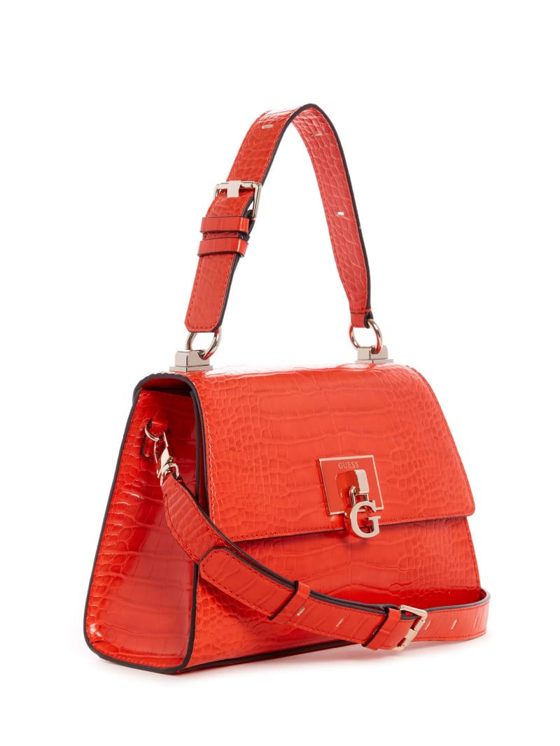 NWT Guess Sorrento Crossbody Red Bag With A Snap Front Flap And A Zipper