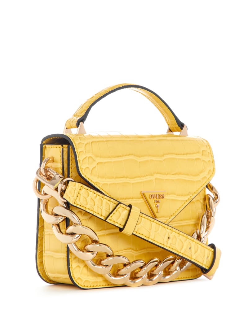 Guess top yellow handbag