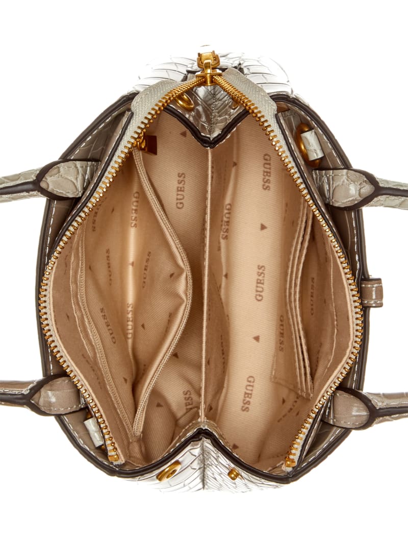 James Embossed Mini Satchel | GUESS