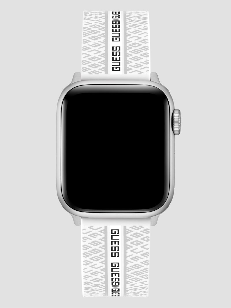 Signature White Silicone 38-40 mm Band for Apple Watch® | GUESS