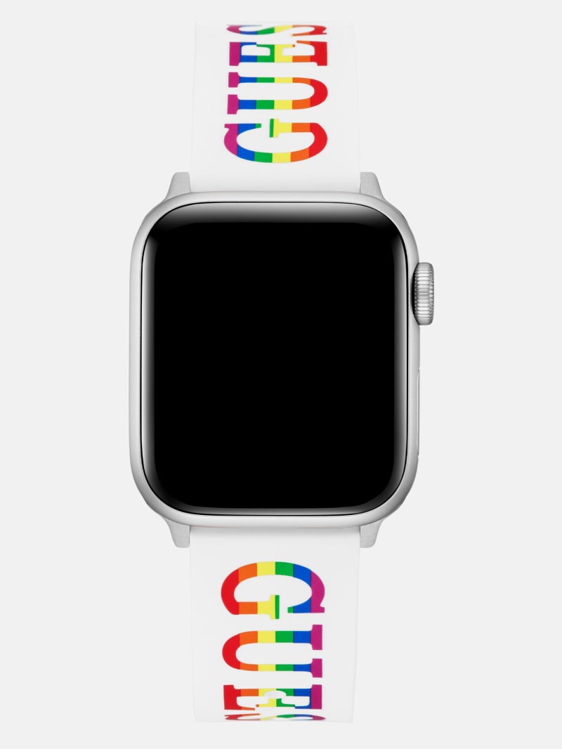 GUESS★レインボーが激カワ♪シリコン製 GロゴApple Watchバンド Rainbow Silicon 38-40 mm Band for Apple Watch® | GUESS