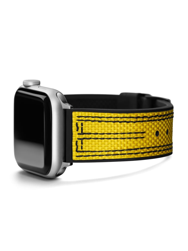 Yellow and Black Woven GUESS Band for mm | Watch® Apple 42-45