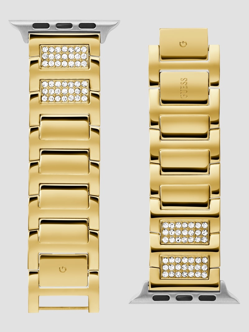 Gold-Tone Rhinestone 42-44 mm Band for Apple Watch® | GUESS