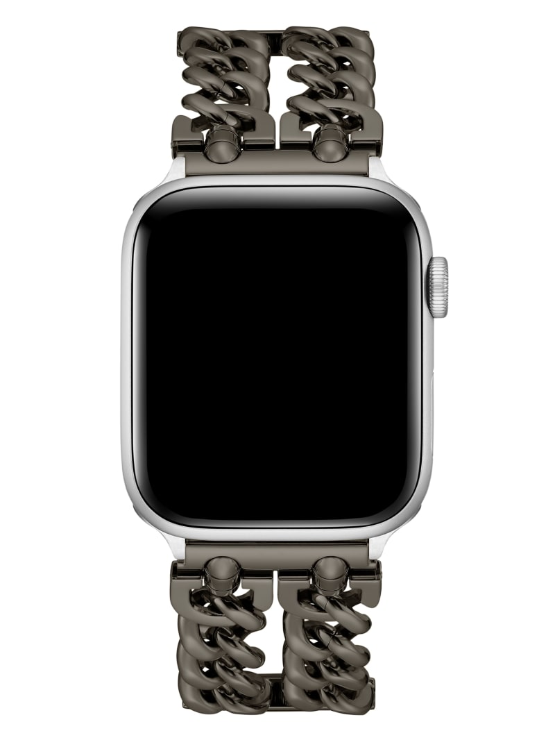 Dark Silver-Tone Chain 42-44 mm Band for Apple Watch® | GUESS