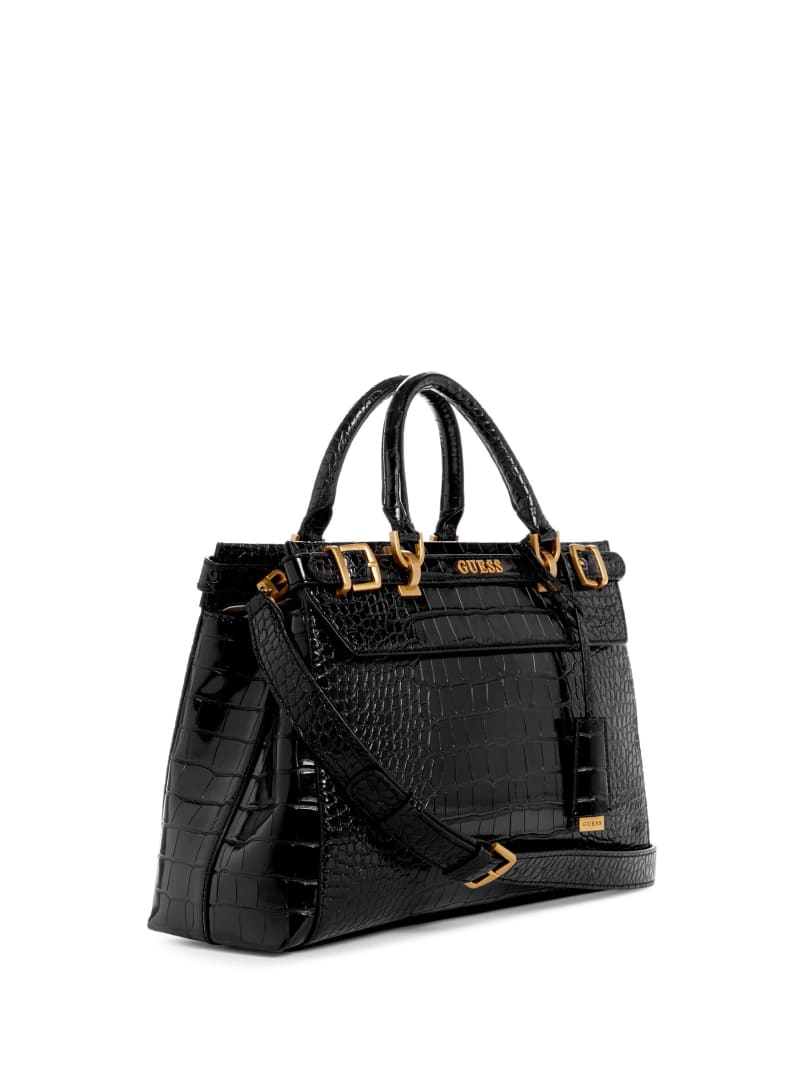 Sestri Crocodile-Embossed Satchel | GUESS