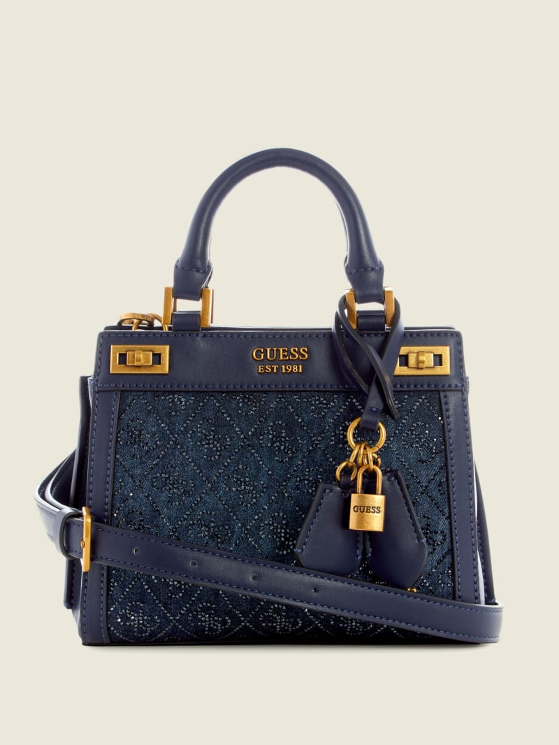 Katey Rhinestone Mini Satchel GUESS