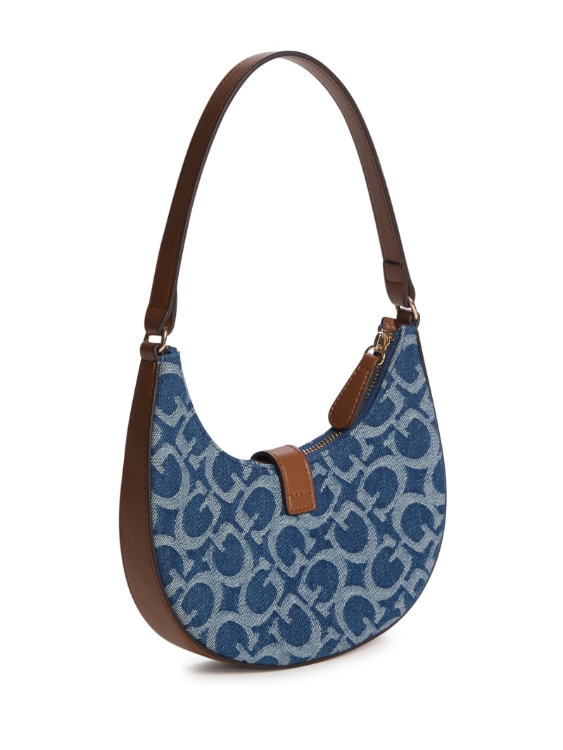 Nyra Denim Logo Mini Shoulder Bag | GUESS Factory
