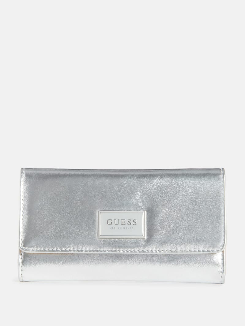 Abree Slim Clutch Wallet - Metallic Multi