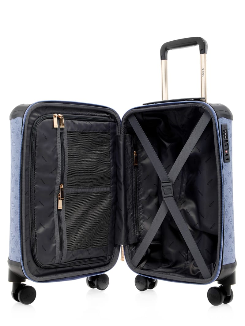Wilder Debossed Peony 8-Wheel Suitcase