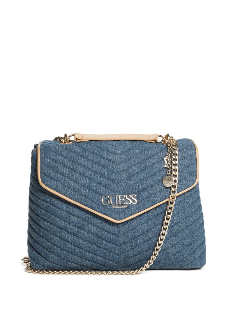 guess murray double handle satchel