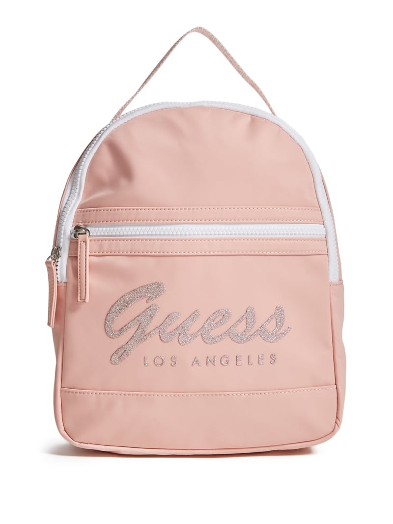 Glitter Logo Top-Handle Backpack