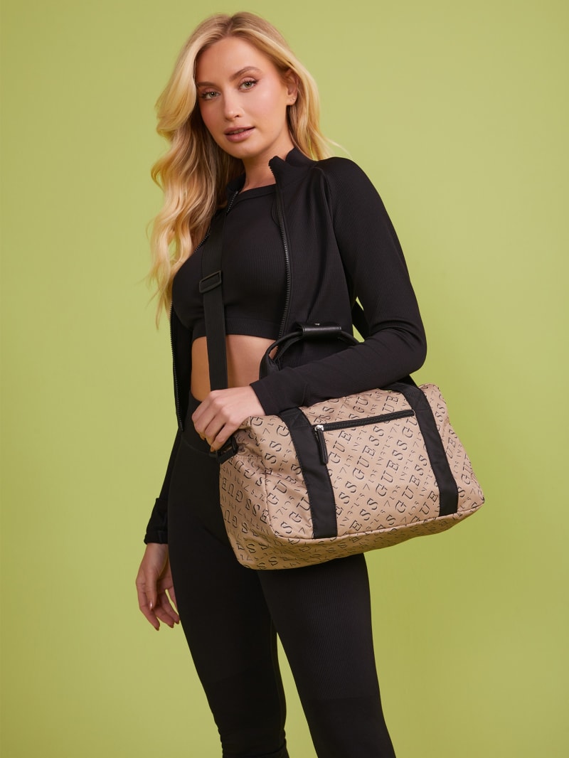 Nylon Weekender Duffle Bag GUESS Factory