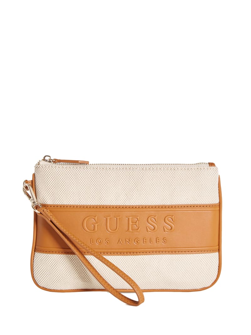 Maya Color-Block Canvas Wristlet
