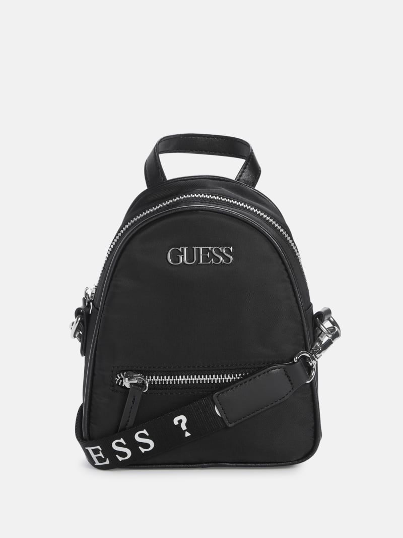Black and white guess backpack shop