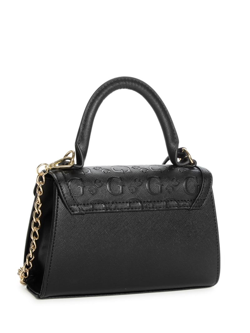 accent handle 2way bag／black Sabrina Top-Handle Mini Bag | GUESS Factory Ca