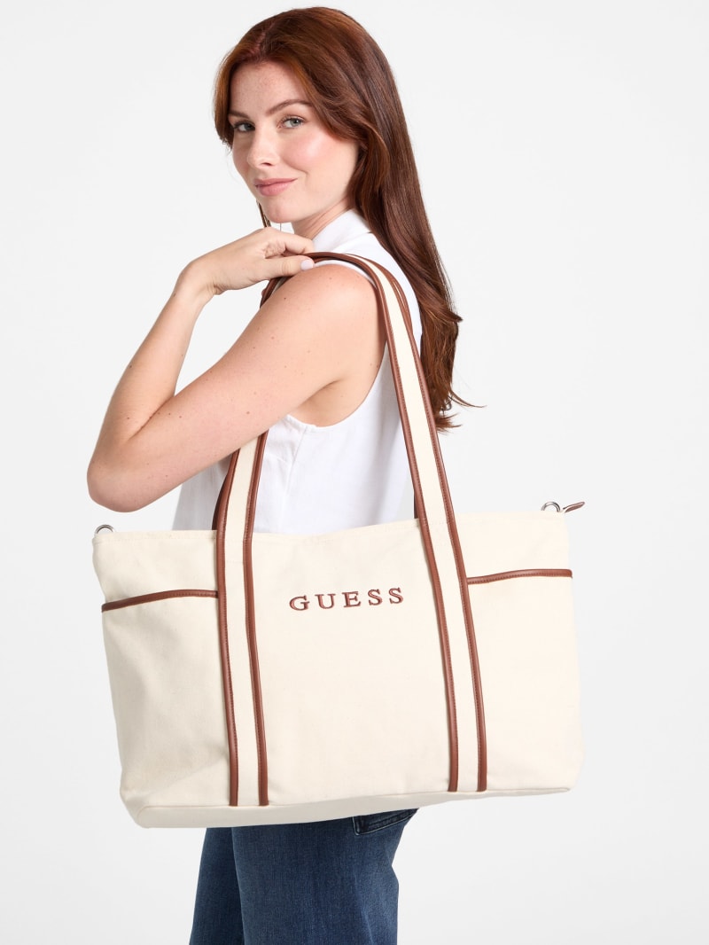 バッグ vaultroom LOGO CANVAS TOTE BAG natural totecream_x600.jpg?v=1711390735