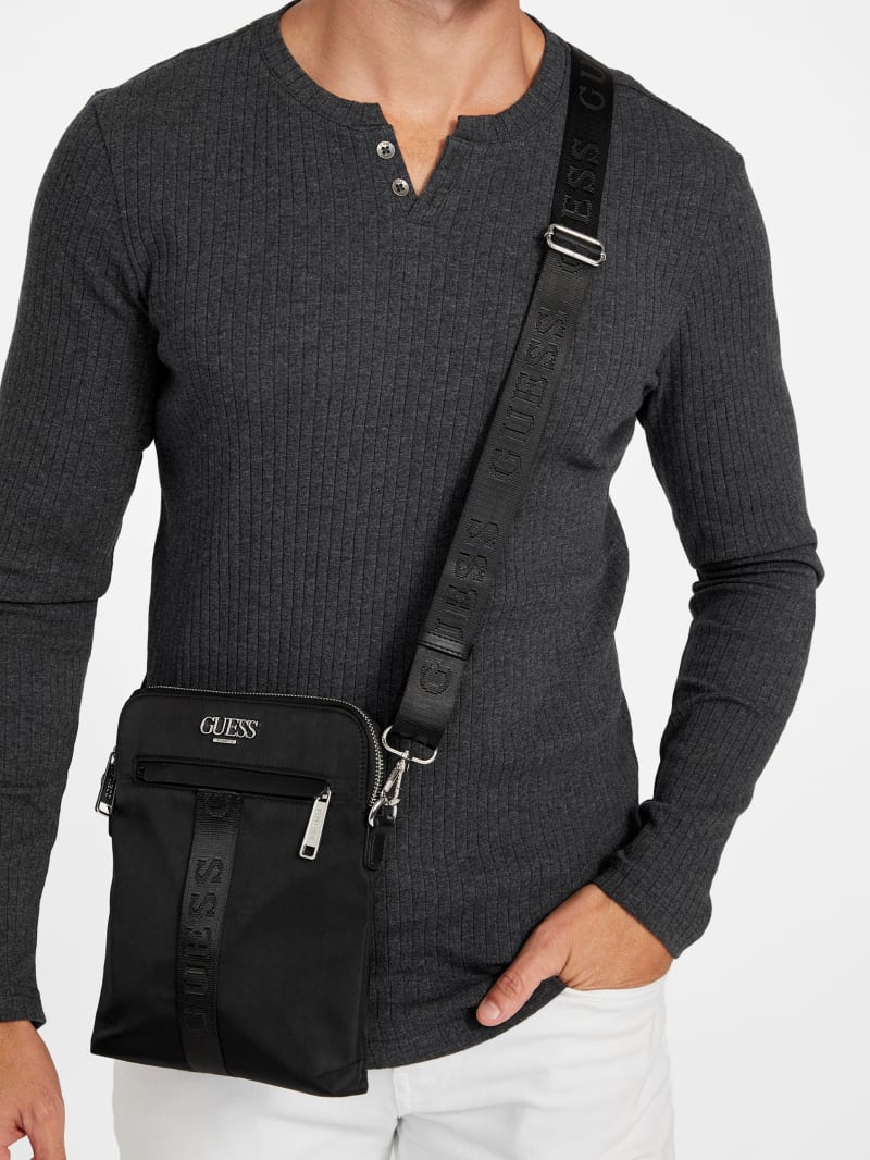 GUESS バッグ ゲス GUESS ECO GEMMA Top Zip Shoulder Bag （BLA