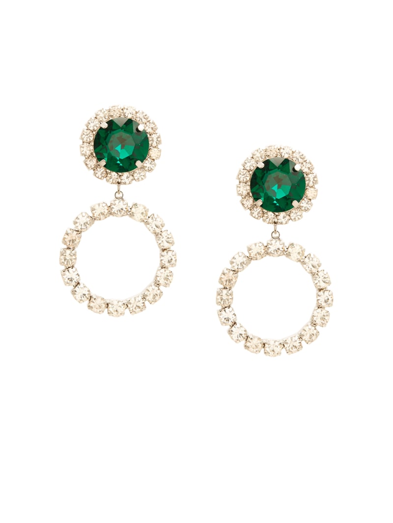 Rhinestone Emerald Earring GUESS