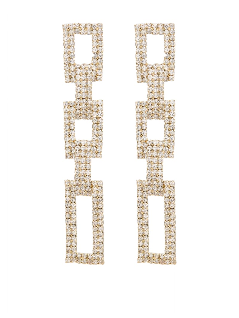Square Rhinestone Dangle Earring
